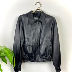 Vintage Bally Leather Bomber Jacket